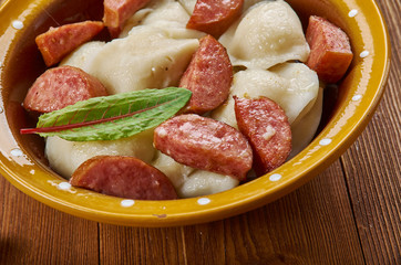 Poster - Crockpot Pierogi Casserole with Kielbasa