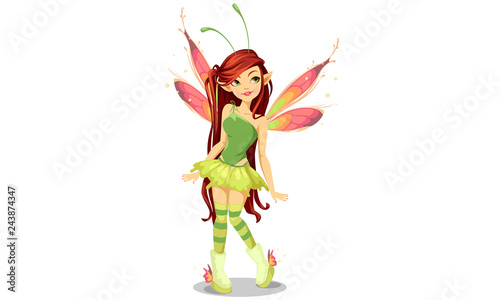 Butterfly Fairy with long h...