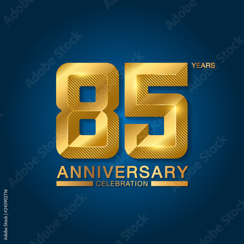 Fotografía 85 years anniversary celebration logotype