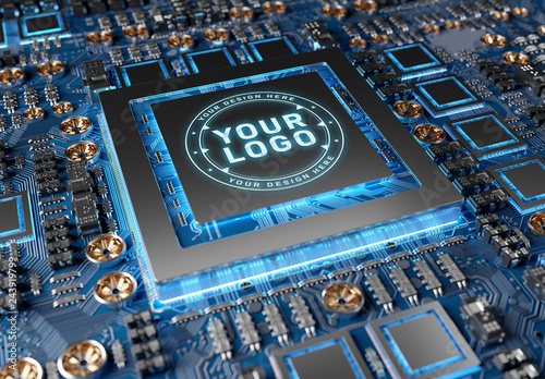 Download GPU Logo Mockup. Buy this stock template and explore ...