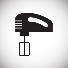 Poster - Mixer icon on white background for graphic and web design, Modern simple vector sign. Internet concept. Trendy symbol for website design web button or mobile app