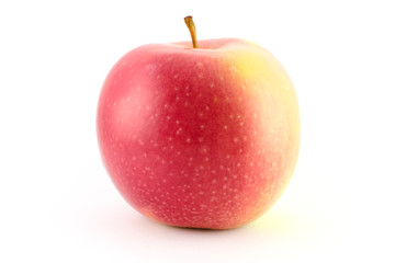 Single red apple