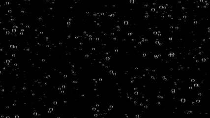 Poster - Champagne bubbles rising.