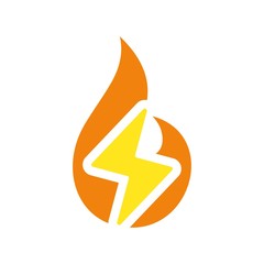 Poster - Fire Logo. Flame Icon. Burning Symbol. Vector Eps 10.