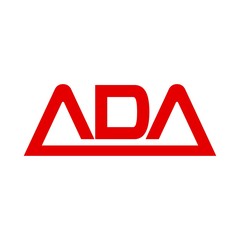 Wall Mural - letter ADA vector logo.