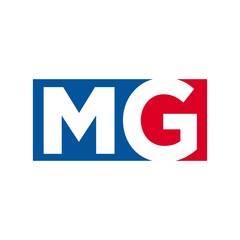 Wall Mural - letter m and g vector logo