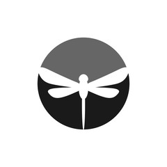 Wall Mural - dragonfly vector logo.