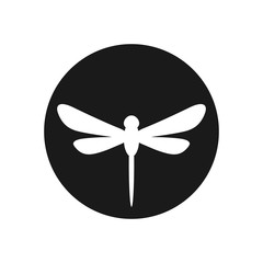 Wall Mural - dragonfly vector logo.