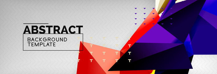 triangles background techno template