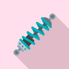 Poster - Car absorber icon. Flat illustration of car absorber vector icon for web design