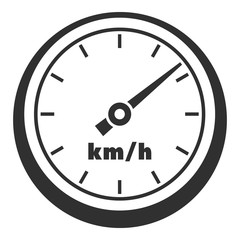 Poster - car speedometer icon. simple illustration of car speedometer vector icon for web design isolated on 