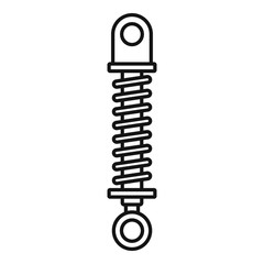Poster - Car shock absorber icon. Outline car shock absorber vector icon for web design isolated on white background