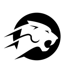 Wall Mural - phanter vector logo. shield icon.