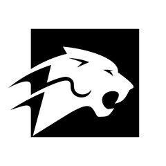 Wall Mural - phanter vector logo. shield icon.