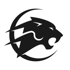 Wall Mural - phanter vector logo. shield icon.