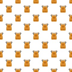 Poster - traditional backpack pattern seamless vector repeat for any web design