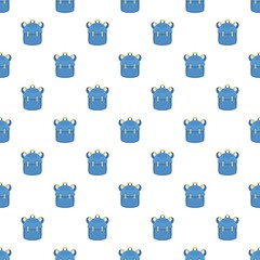 Poster - kid backpack pattern seamless vector repeat for any web design