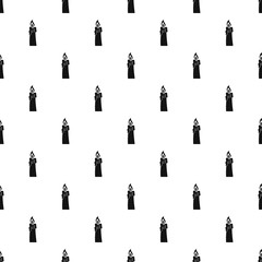 Poster - Burning candle pattern seamless vector repeat geometric for any web design
