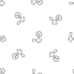 Poster - Welding gas pressure monitor icon. Outline illustration of welding gas pressure monitor vector icon for web design isolated on white background