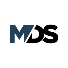 Wall Mural - letter m d s vector logo