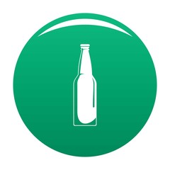 Wall Mural - Closed bottle icon. Simple illustration of closed bottle vector icon for any design green