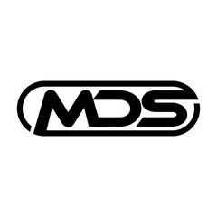 Wall Mural - letter m d s vector logo