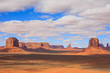 © ukrolenochka - Panorama with famous Buttes of Monument Valley from Arizona, USA.