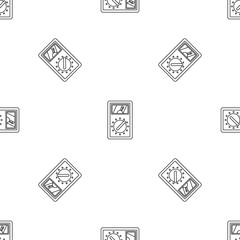Poster - analog multimeter icon. outline illustration of analog multimeter vector icon for web design isolate