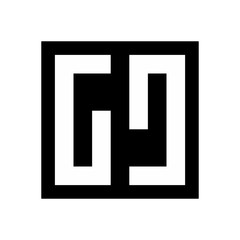 Wall Mural - letter g and g vector logo.