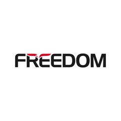 Wall Mural - freedom logotype with bird symbol. vector logo.