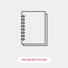 Poster - notebook icon vector