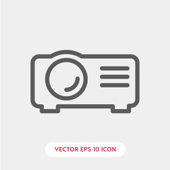 Poster - projector icon vector