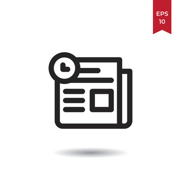 Text lines vector icon