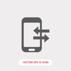 Poster - mobile phone with transfer icon vector