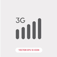 Poster - 3g internet icon. 3g internet icon vector. Linear style sign for mobile concept and web design. 3g internet symbol illustration.	