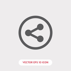 Poster - share button icon vector