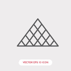 Poster - pyramid icon vector