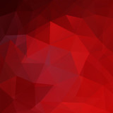 Fototapeta Abstrakcje - Background made of red triangles. Square composition with geometric shapes. Eps 10