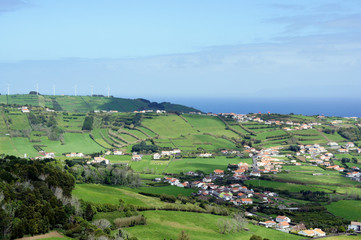 Wall Mural - Rural views of the island of Faial.Azores.