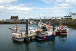 Port of Howth.Floating dock for small fishing ships.Ireland.
