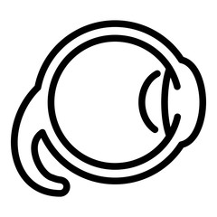 Poster - Human eye ball icon. Outline human eye ball vector icon for web design isolated on white background