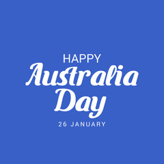 Wall Mural - illustration of a Background for Happy Australia Day.