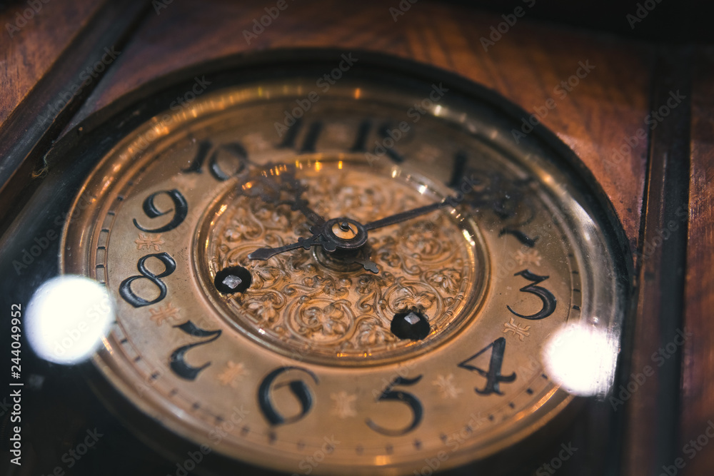 Table Clock Face Vintage large table clock. face, dial with numbers and clock hands ...