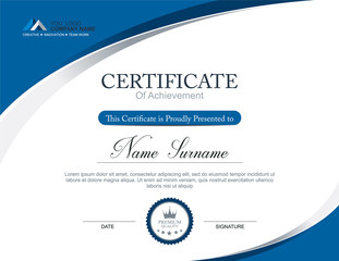Wall Mural - vector certificate template