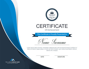 Wall Mural - vector certificate template