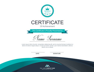 Vector certificate template