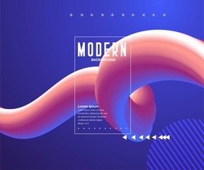 Aufkleber - Abstract color liquid shapes - Vector
