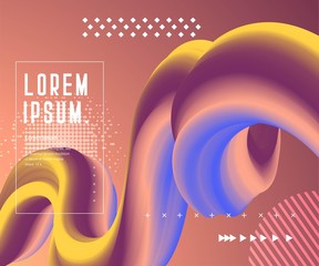 Aufkleber - Abstract color liquid shapes - Vector