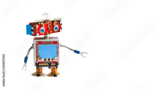 Fotografía Creative design robot on white background