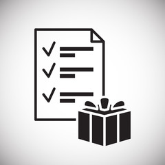 Fototapete - Online shopping list icon on white background for graphic and web design, Modern simple vector sign. Internet concept. Trendy symbol for website design web button or mobile app